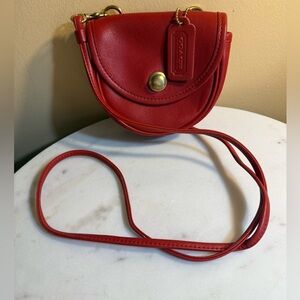COACH like new vintage RED BELT BAG🔥9826